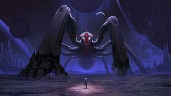 Gigantic Spider Robot Art By Kezrek Megalophobia