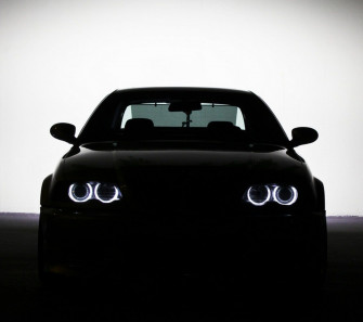 Black Car Bmw M3 E46 Angel Eyes E 720p Wallpaper