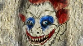 Scary Clown Face Wallpaper