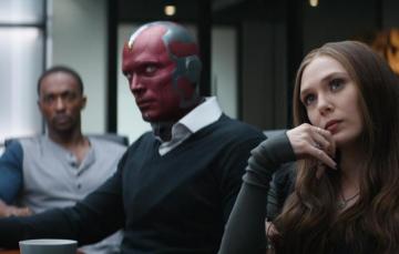 Wallpaper Vision Marvel Scarlet Witch Wanda