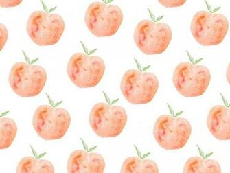 Peachy Watercolor Desktop iPhone Background Sarah Gross
