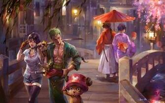 One Piece Tashigi Zoro Chopper Kenshin Himura Kaoru