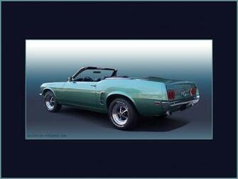 Ford Mustang Convertible Green Metallic Wallpaper