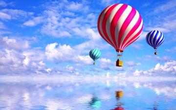 Big Balloons Wallpaper Top Background