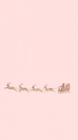 Silky Pink Christmas Wallpaper