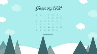 January Calendar Wallpaper Top