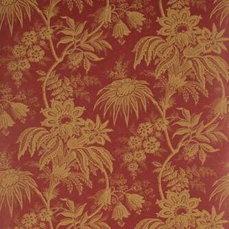 Toile Wallpaper Red Toffee Degtjt104 Sanderson