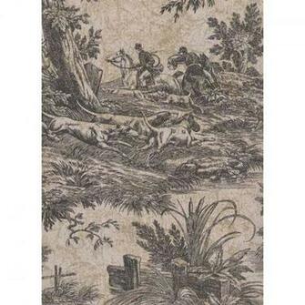 Wallpaper Toile Warwick Hunting Scenes