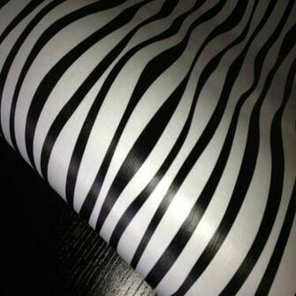 Pvc Waterproof Wallpaper Brief Modern Black And White Stripe