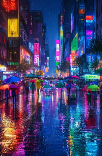 City Rain Wallpaper