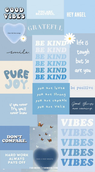 Blue Wallpaper Designs For Phone Good Quotes Collage Fab