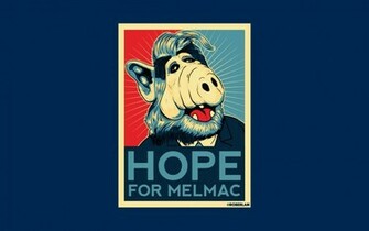 Alf Melmac Blue Background Wallpaper