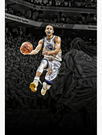 Wallpaper Stephen Curry Art Board Print By