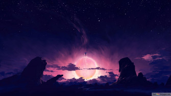 Sky Night Scenery 4k Wallpaper