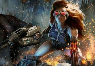 Women Warrior Computer Wallpaper Desktop Background