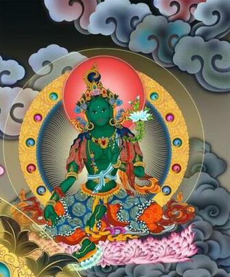 Green Tara By Bullbullking