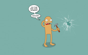 Funny Cracked Screen Wallpaper