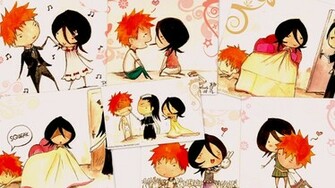 Ichiruki Ichigo Rukia Sun Moon Wallpaper