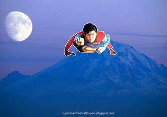 Desktop Wallpaper Of Superman Super Sonic Speed Flying At
