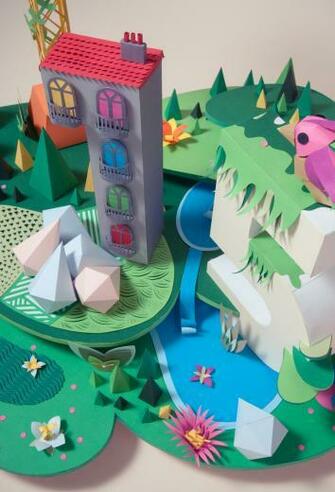 Paper Craft Wallpaper By Ink Studio Strictlypaper