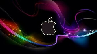 HD Cool Apple Logo With Abstract Background Wallpaper