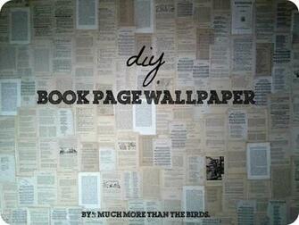 Much More Than The Birds Diy Book Wallpaper