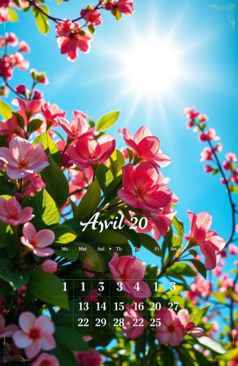 April Calendar Wallpaper