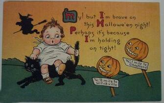 Wallpaper And Background The Vintage Cat Witches Evil Ghoul