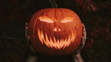 Wallpaper Halloween Pumpkin Hands Widescreen