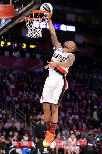 Damian Lillard Of The Portland Trail Blazers Poses For A Media Photo