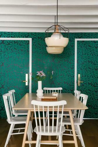 A Purple Filled Brooklyn Townhouse House Diy Dining Room