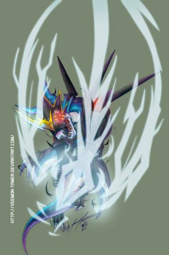 Digimon Fusion Ccg Fan Card Raidramon Artwork By Veemon Tamer On