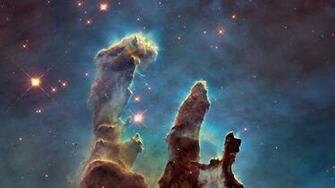 Eagle Nebula Pillars Creation Wallpaper And Stock