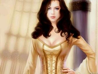 Fantasy Girl Art Poster Print Wallpaper