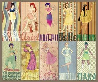 Disney Princess Project Retro Vintage By Vimeddiee