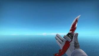 Falchion Knife Crimson Web Battle Scarred