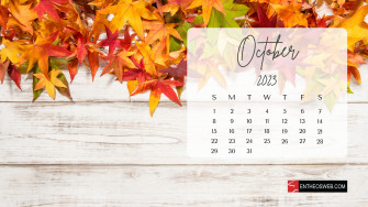 October Calendar Desktop Wallpaper Entheosweb