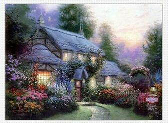 Summer Cottage Wallpaper