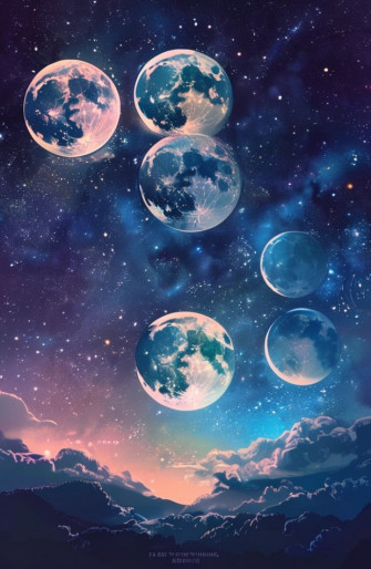 Phases Of The Moon Wallpaper