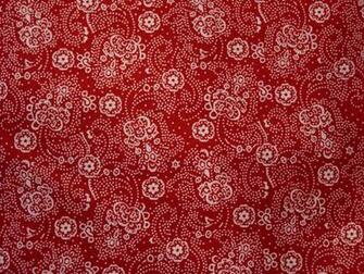 Red Paisley Lavender Eye