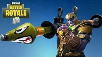 Thanos Accidentally Rocket Rides During Intense Fortnite Battle