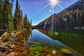 Wallpaper Dream Lake Rocky Mountain National Park