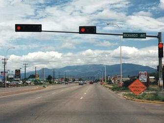 Richards Avenue With The Sangre De Cristo Mountains In Background