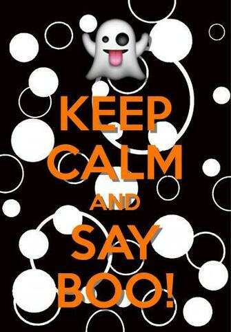 Keep Calm And Say Boo Created With Carry On For