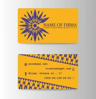 Business Card Background HD Image Vector Sample Kit Visiting