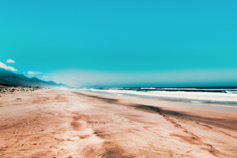 Seashore Under Clear Blue Sky 5k Wallpaper HD Nature 4k Image