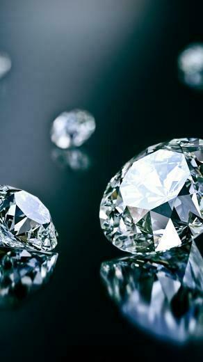Beautiful Diamonds Black Background Android Wallpaper