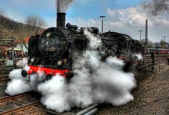 Steam Locomotive Vintage HDr Wallpaper HD Desktop And