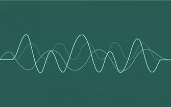HD Wallpaper Blue Waveform