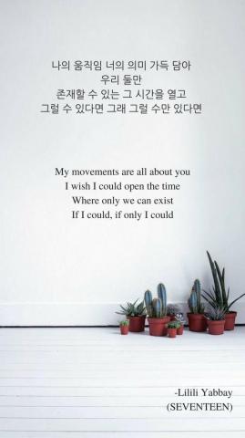 Lilili Yabbay By Seventeen Performance Unit Lyrics Wallpaper